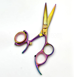 Hairdressing Swivel Scissors With Adjustable Tension And Ergonomic <b>Grip</b> For Stylists - Product Image 5