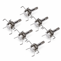 Pointes de flèches en carbone et plastique Judo Silver Strong Broadheads 100 grains, vis 4 mm, pour la chasse, le tir à l'arc, l'entraînement en extérieur