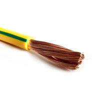 Câble en cuivre nu massif H07V-U 16mm2 isolé en PVC, homologué ROHS pour le câblage et la mise à la terre des bâtiments