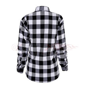 Chemise personnalisée en flanelle de qualité supérieure pour motocyclette Chemise de protection entièrement doublée pour dames Protection corporelle personnalisée pour hommes en course - Product Image 5