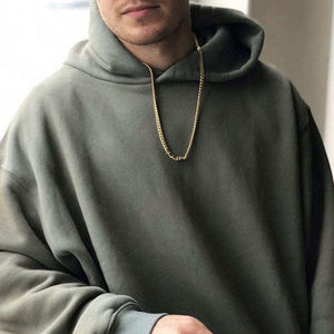 2025 nouveau Logo personnalisé hommes à capuche coton lourd plaine pull surdimensionné sweat à capuche sweat blanc goutte épaule à capuche pour hommes - Product Image 1