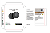 Lot de 4 traceurs GPS en vrac avec alarme sonore via application pour clés, portefeuille, bagages, animaux de compagnie - Localisateur anti-perte pour fournisseurs
