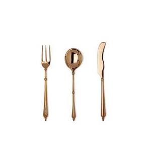 Ensemble de couverts avec multi design or poli avec poignée d'extrémité de designer Ensemble de couverts élégant - Product Image 1