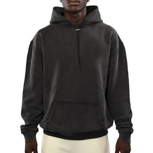 2024 Men's 100% Cotton <b>Hoodies</b> High Quality Top Selling New Style <b>Plain</b> Dyed for Winter - Product Image 2
