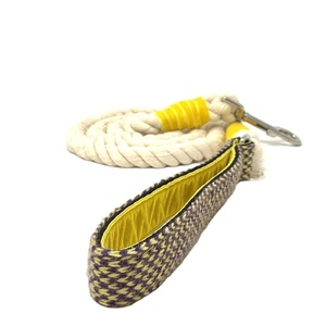 Natural Cotton Rope <b>Leash</b> With Gold Ring Cotton Rope Dog <b>Leash</b> - Product Image 1