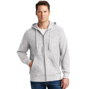 Hombres Loose Fit Bordado Patrón Unisex Hoodie Loose Thermal Zipper Up Hoodies - Product Image 4