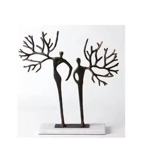 Fábrica personalizada OEM ODM chica moderna bailando Escultura Moderna abstracta arte público escultura estatuilla caliente llegada - Product Image 5