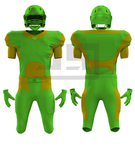 Maillot de football américain léger en mélange polyester/coton, séchage rapide, respirant, personnalisable avec le nom de l'équipe, tailles adultes unisexes - Product Image 1
