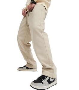 Cotton Baggy <b>Pants</b> Heavyweight Casual Wear Loose Fit Sweatpants Custom Men's <b>Straight</b> <b>Leg</b> Trousers - Product Image 4