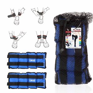 * OUTLET * 2 pz pesi da polso e caviglia da 1kg con chiusura in Velcro-casa e giardino/sport e tempo libero - Product Image 3