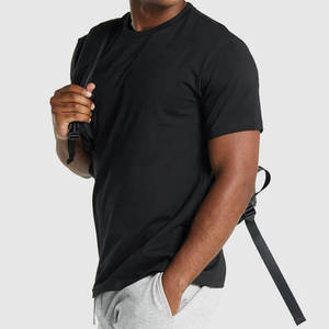 Usine orientée vers l'exportation Nouveau design personnalisé T-shirt pour hommes 100% coton OEM Design Couleur unie Vente en gros à vendre - Product Image 4