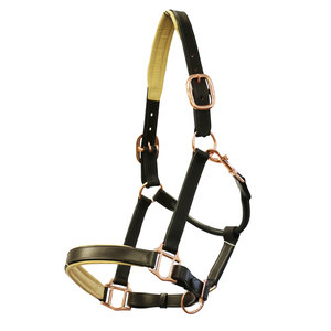Licou personnalisé pour chevaux Halters en nylon solide pour chevaux Muserolite réglable Halters rembourrés avec pression à la gorge - Product Image 1