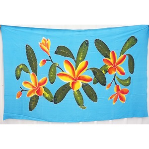 100% Fine Quality Rayon Hand-Painted Hawaiian <b>Sarongs</b> Pareo Custom Wholesale Beachwear Cover Asia Pacific Islands HPGU080-01-180 - Product Image 1