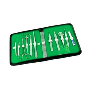 Kit completo de disección de anatomía aviar de acero inoxidable con tubo de succión Frazier, fuente de alimentación Manual, instrumento médico veterinario - Product Image 1