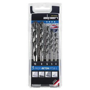 Set di 5 Punte per Trapano da Calcestruzzo Widia Alpen Professional - Product Image 1