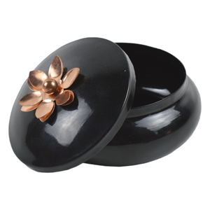 ภาชนะใส่ผลไม้แห้งโลหะสีเข้มสำหรับตกแต่งโต๊ะและตกแต่งบ้าน - Product Image 4