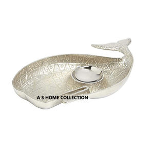 Meilleure qualité cuivre plaqué fleur design Home Hotel Dinnerware Chip & Dip Dish bol - Product Image 6