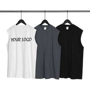 Wholesale Customize 100% Cotton <b>Canvas</b> Short Sleeve T-Shirt Quick Dry Breathable Anti-Wrinkle Regular Fit Solid Pattern Men's - Product Image 6