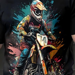 Camiseta de Algodón Duradera para Hombre, con Estampado Digital, Logotipo/Colores Personalizados, Antiarrugas, Transpirable y Ecológica - Venta al por Mayor - Product Image 4