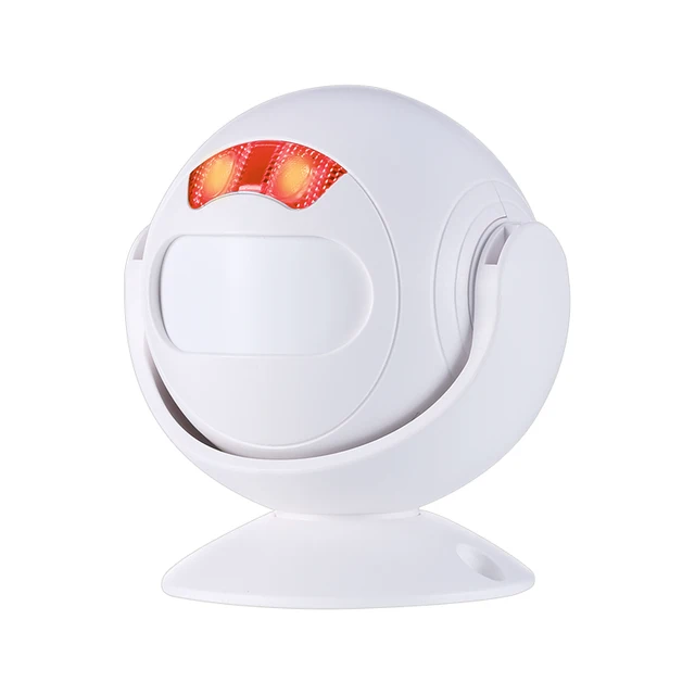 Property Guarding PIR Motion Sensor Anti-theft Alert Precise Detection Wire-free 4 Volume Levels Door Alarm