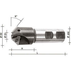 Porte-outils 9846e 7 avec insert de chanfreinage et d'emboutissage à verrouillage mécanique pour une performance accrue - Product Image 1