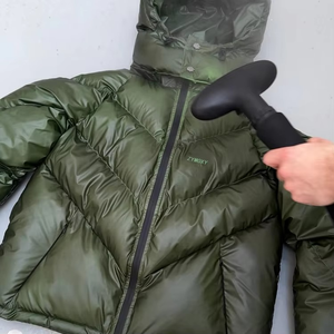 Veste matelassée pour hommes Manteau d'hiver en duvet à bulles Dernier design 2025 Veste à imprimé logo personnalisé - Product Image 6