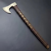 Kapak berkemah Viking baja karbon tempaan tangan kustom kualitas tinggi kapak untuk pabrik bertahan hidup langsung