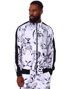 ชุดวอร์มสองชิ้นสำหรับผู้ชายชุดออกกำลังกายผ้าโพลีเอสเตอร์แบบมีซิปคอปก100% - Product Image 6