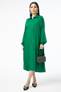Vestido camisero informal para mujer de la mejor calidad, color sólido duradero con bolsillos, a un precio razonable para mujeres y niñas en la India - Product Image 2