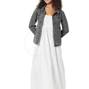 Vestes en jean tricotées pour femmes, faible MOQ, respirantes, design personnalisé, 100% coton - Product Image 3