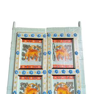 Porte en bois vintage peinte à la main, accessoire décoratif, décoration artisanale pour l'espace de vie, designer en gros - Product Image 2