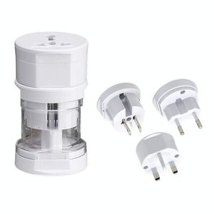 All-in-1 <b>Universal</b> <b>Adapter</b> with EU AU UK US Plugs White Travel <b>Adapters</b> - Product Image 1