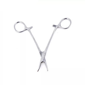 คีมหนีบกันยุงแบบโค้งสแตนเลสขนาด12.5ซม. คีมหนีบสำหรับผ่าตัด - Product Image 2