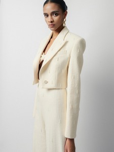 Pantalones Mujer Calidad elegante Hyat Emb Lana Pantalones de pierna ancha Sin taza Ropa de verano para mujer Ropa de boutique ecológica para mujer - Product Image 5