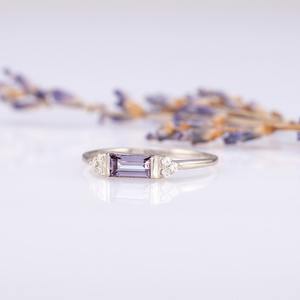 Anillo de plata estilo bohemio hecho a mano, joyería de plata de ley 925, alejandrita, piedras preciosas, anillo de tendencia, joyería para mujer, regalo para ella - Product Image 5