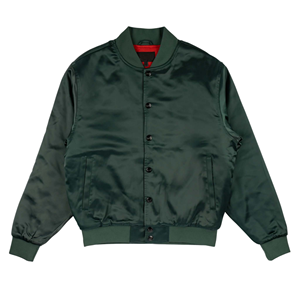 Chaqueta de bombardero con estilo para hombre al por mayor, chaqueta de bombardero de estilo con cremallera y cuello acanalado de tela de poliéster transpirable con opción de etiquetas privadas - Product Image 1