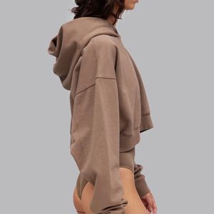 Sudadera informal cómoda para mujer Sudadera con capucha de algodón suave para uso diario en varios colores - Product Image 5