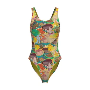 Traje de baño competitivo con espalda descubierta para mujer, para verano - Product Image 3