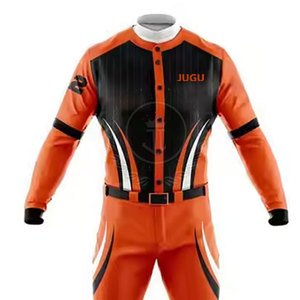 Ensembles d'uniformes de baseball pour adultes sur mesure, respirants, 100 % polyester, confortables, faible MOQ, haute qualité, col en V, poches, sport - Product Image 5