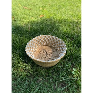 Cesta de almacenamiento de abalorios Baki de algas marinas tejidas a mano de alta calidad, decoración de algas marinas naturales con acento de macramé - Product Image 6
