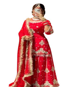 Kurtis para Mujer en Algodón y Rayón, Último Diseño de Moda, Traje Anarkali con Dupatta y Chaqueta, Vestido de Fiesta Indio a Precios de Mayoreo - Product Image 1