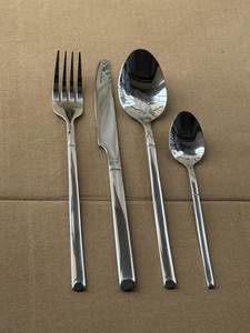 Juego de Cubiertos de Acero Inoxidable con Mango de Acero Inoxidable, Estilo Real, Ecológico, Apto para Lavavajillas, Cubiertos Modernos para Fiestas - Product Image 3