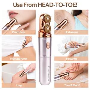 Conduroma Nouveau Design Épilateur Facial pour Femmes |   Rasoir électrique double tête pour le <span class=keywords><strong>visage</strong></span>, les lèvres et le <span class=keywords><strong>menton</strong></span> - Product Image 4