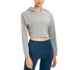 เสื้อครอปเอวลอยสำหรับผู้หญิงถูกสร้างขึ้นสำหรับคลาสฟิตเนสโยคะและไลฟ์สไตล์ใส่สบาย - Product Image 4