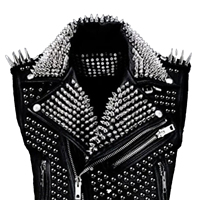 Klasik hakiki deri erkek yelekler 100% inek derisi deri motosiklet kulübü kolsuz ceket Slim Fit rahat su geçirmez bahar