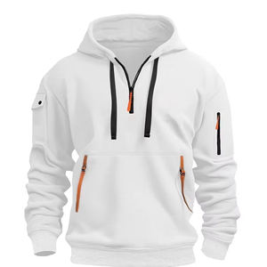 Sudadera con capucha y logotipo personalizado para hombre, ropa de calle informal para entrenamiento físico con patrón sólido para ocio de invierno - Product Image 2