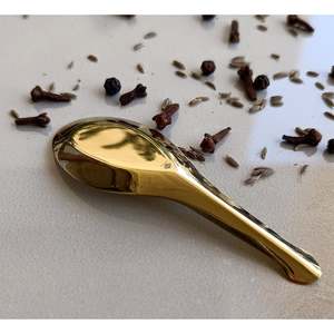 Cuchara de latón y oro para especias, para almacenar condimentos y especias, herramienta duradera para caja de especias doméstica - Product Image 4