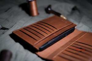 Cartera de Cuero Genuino 100% con Grabado a Mano de Cabra, Estilo Vintage, Billetera Bifold para Hombre, con Bloqueo RFID e Impermeable, Novedad 2026 - Product Image 4