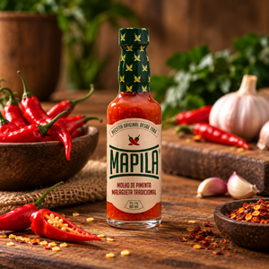 Salsa de Pimiento Picante Brasileña Mapila 60 ml, Malagueta Tradicional y Carolina Reaper Ahumada Naturalmente, 5000 a 25000 SHU, Botella de Vidrio - Product Image 5