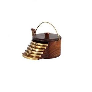 Ensemble de dessous-de-verre de table au design fantastique avec un ensemble de dessous-de-verre en bois de qualité supérieure à prix de gros - Product Image 1